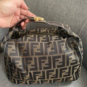 Fendi Brown and Tan Monogram Handbag